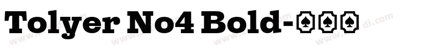Tolyer No4 Bold字体转换